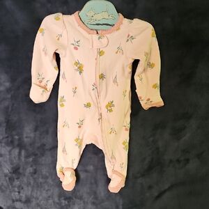 Carter's Pink Floral Footie One Piece